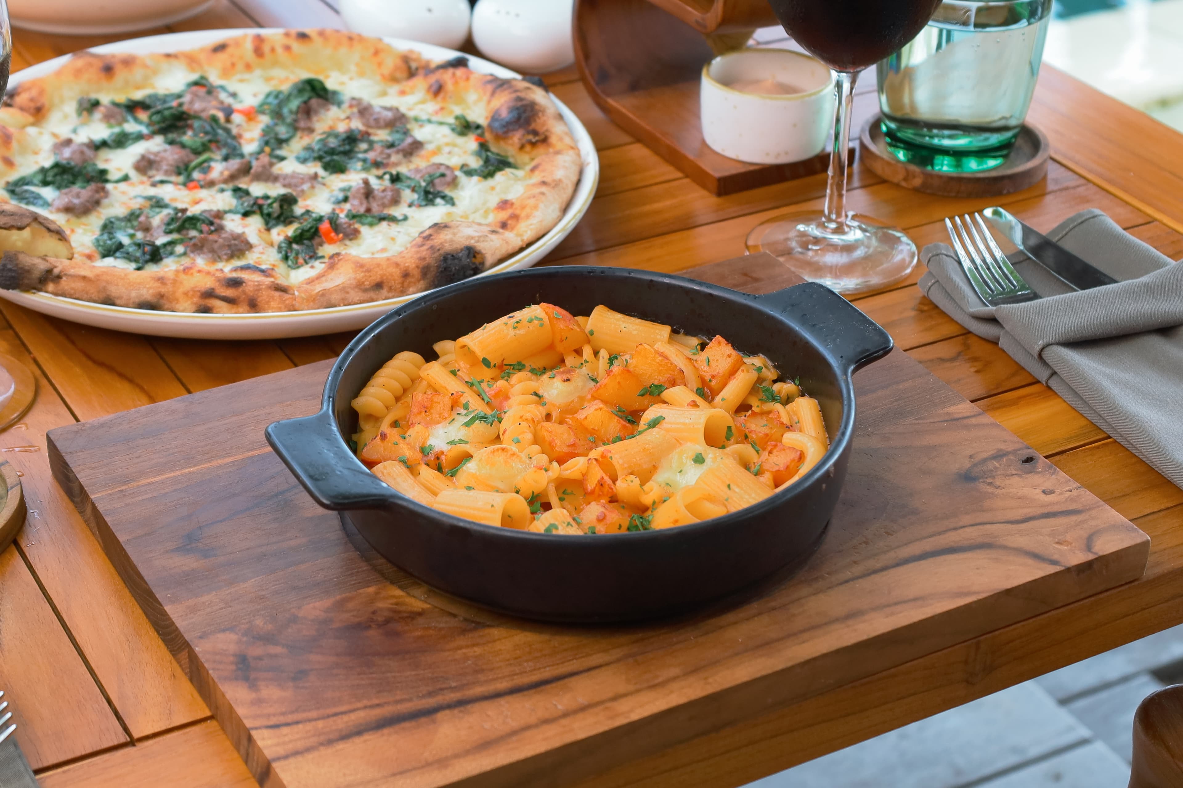 <p>Nooq Trattoria &amp; Sunset Bar brings a true taste of Italy to Lombok, where our Napolitano Chef prepares authentic pastas, signature pizzas, and timeless Italian dishes — all served by our well-loved team, whose warmth and charm make every meal unforgettable against the sunset views of Mangsit Beach</p>